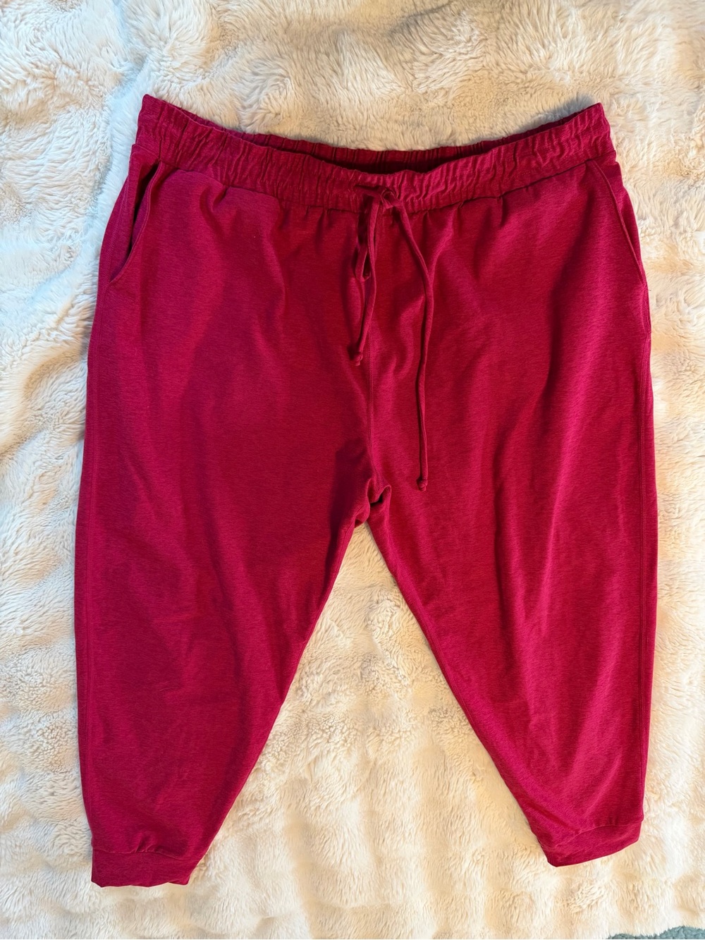 Interval Red Jogger Pants 2X Pull On Drawstring Wantable